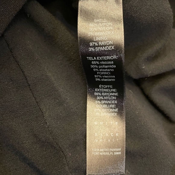 White House Black Market Black Jacket with Label Detail - Picture 5 of 7